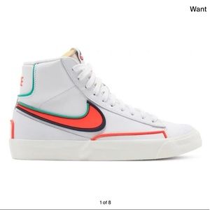 Wmns Nike Blazer Mid ‘77 ‘Infinite White Crimson’